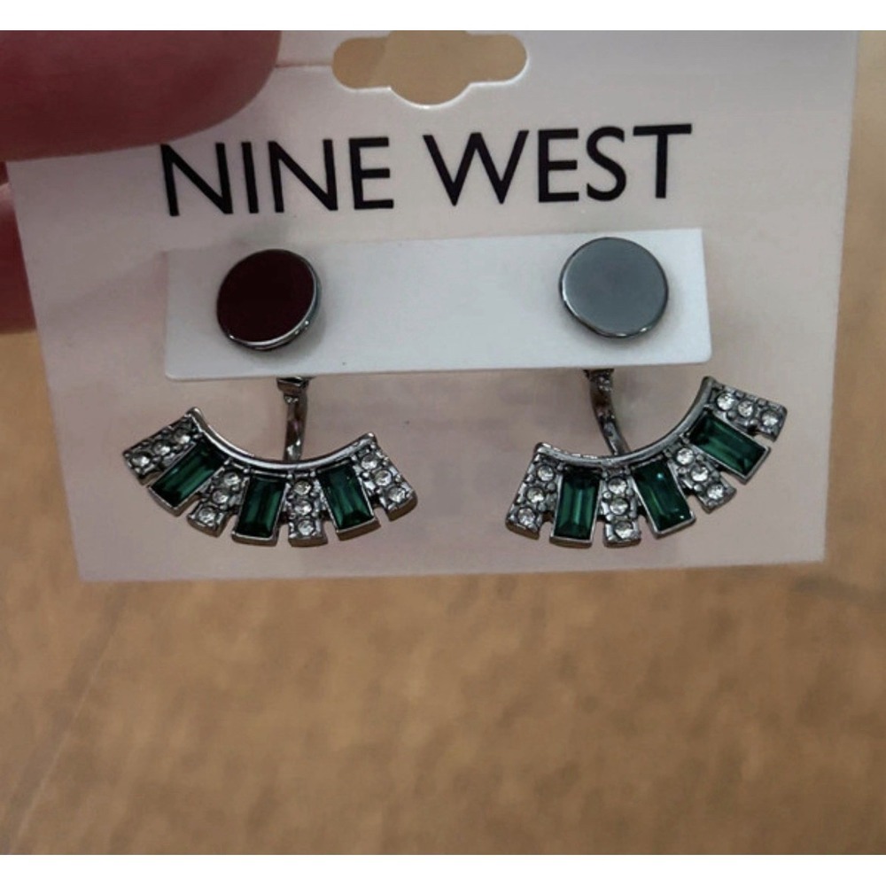 Nine West Earrings Abstract Kohl's Jewelry Green Blue Silver Fashion